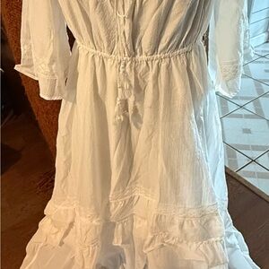 White Bohemian Maxi Dress